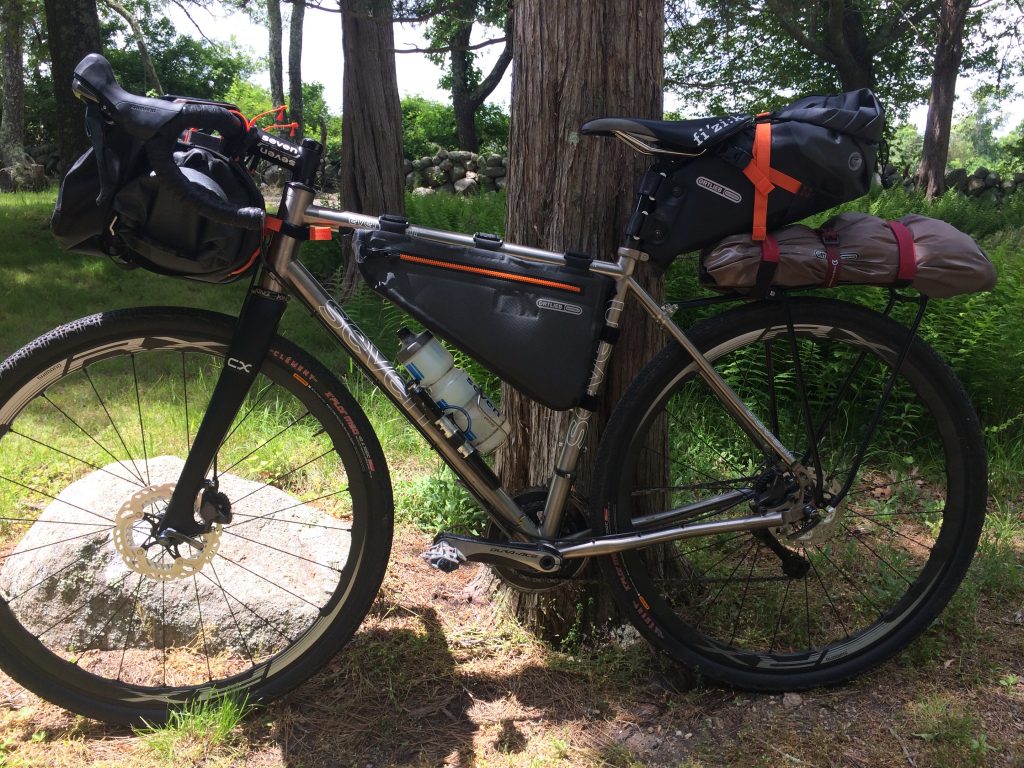 Cris' bike with Ortlieb bags