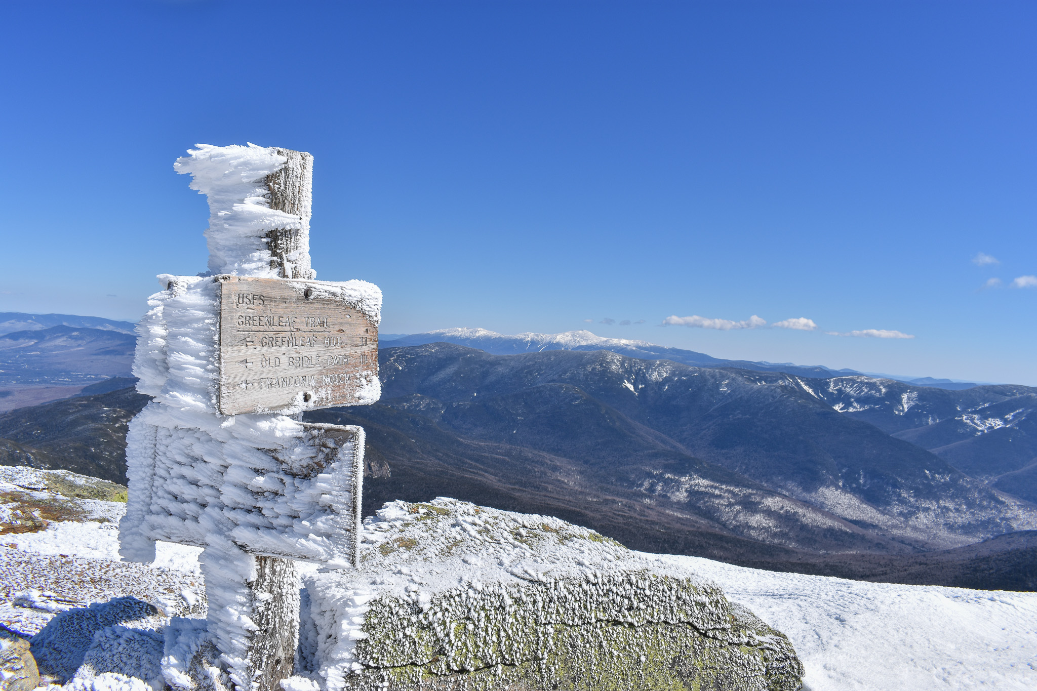 Summit of Mount Lafayette and high point of Franconia Ridge 