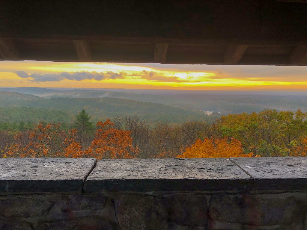 Fall sunrise from the top of Great Blue 