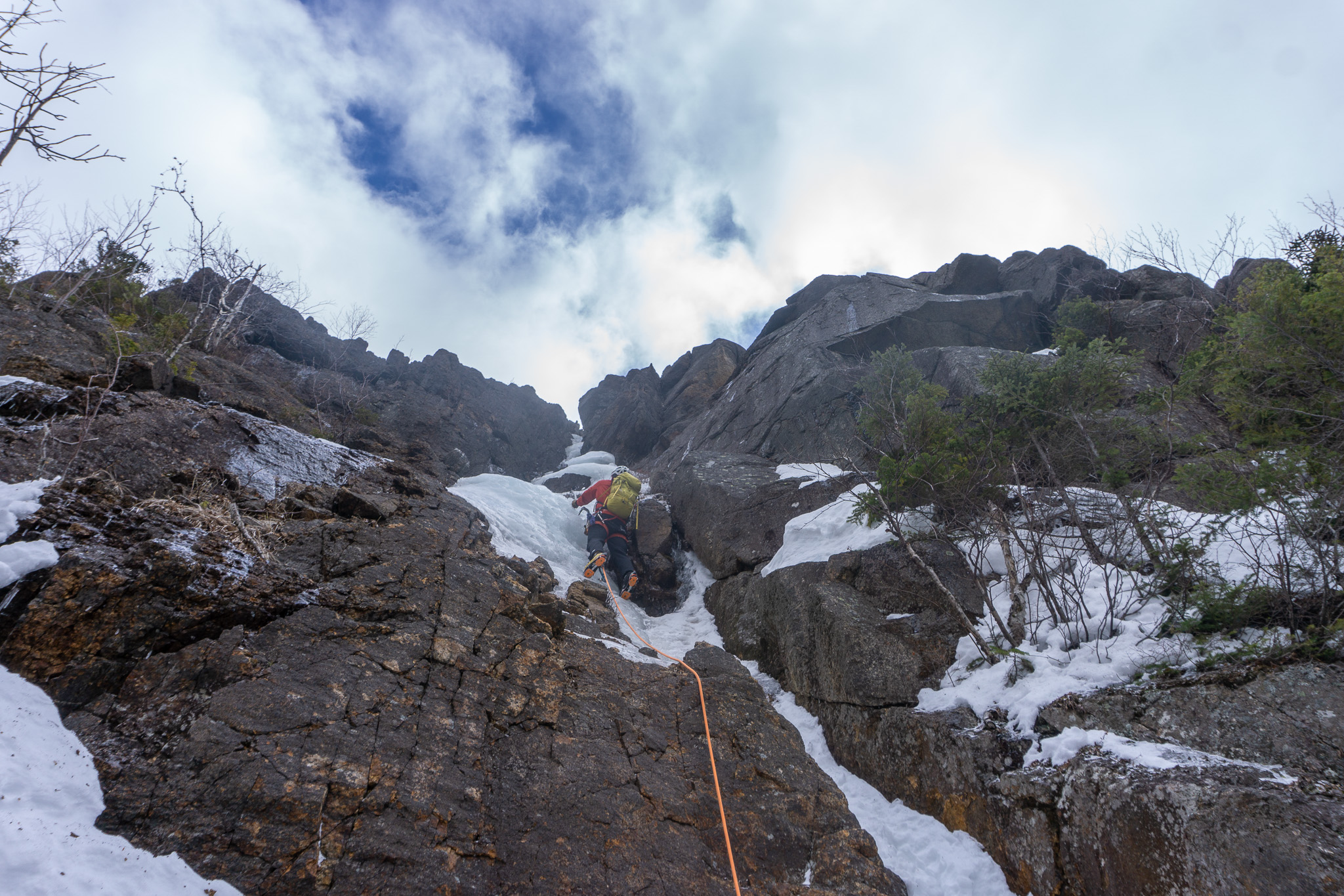 Finding Ice on Shoestring Gully