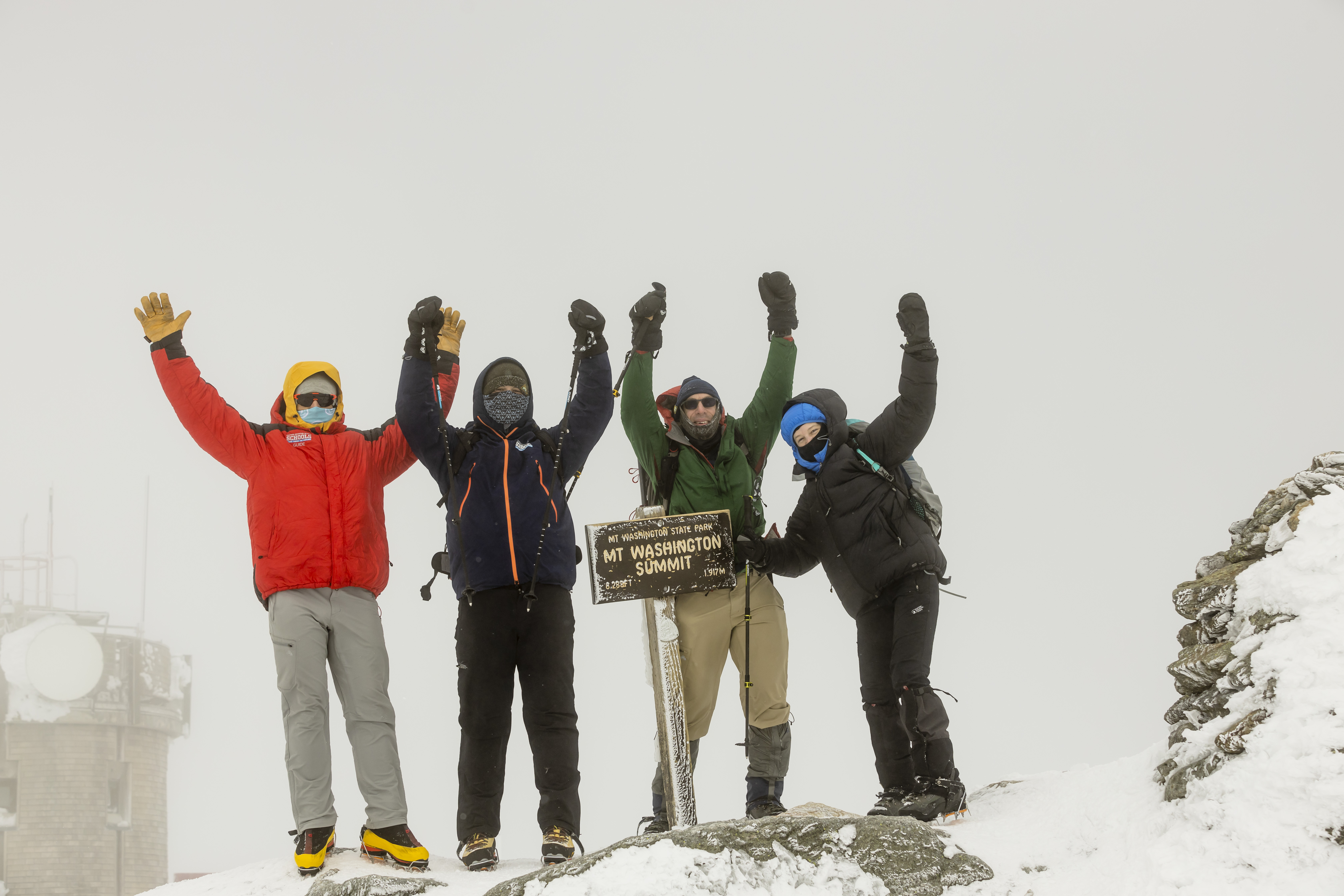 Successful summit of Mount Washington 
