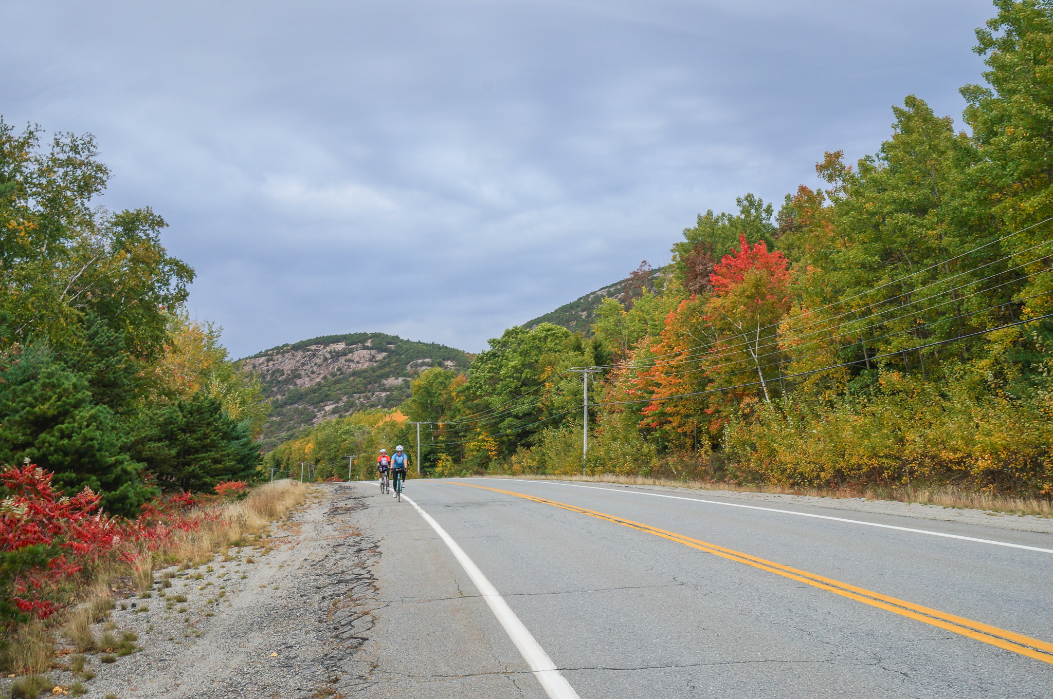 Long bike ride in Acadia