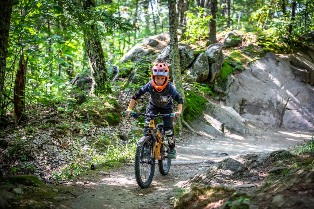 Young Rider at Highland Mountain Bike Park