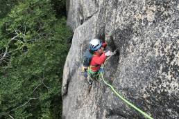 Rock climbing on Mount Willard