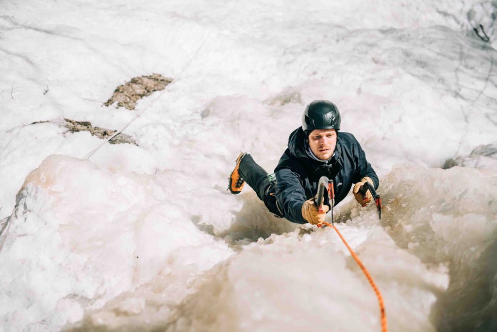 Ice climbing in North Conway with EMS 