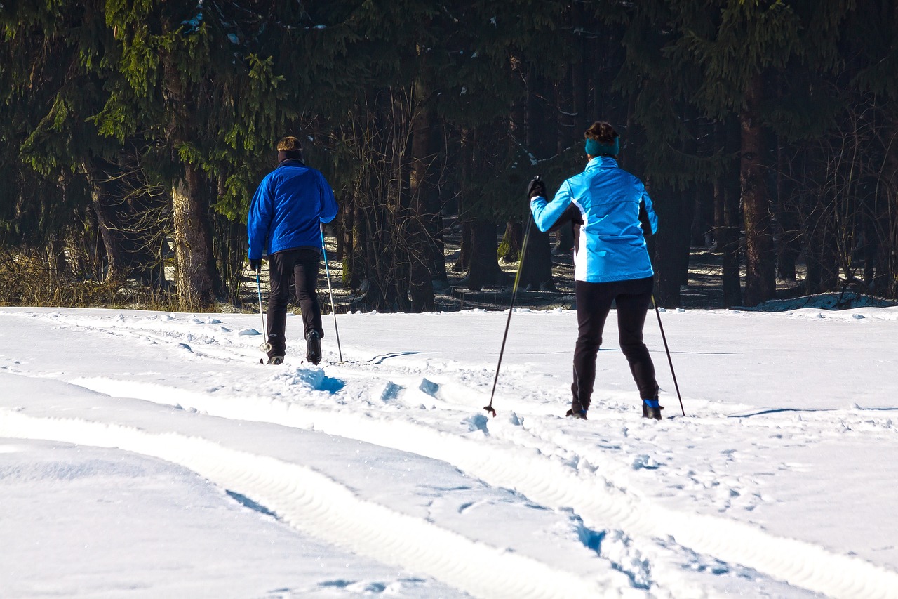 cross country skiing vs. snowshoeing