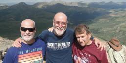 Older hikers on the summit of Mount Lafayette
